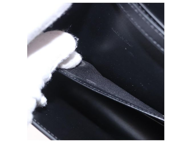 Céline Borsa a tracolla con catena CELINE Triomphe in pelle nera e tono oro Auth ka6199SAM Nero - vista 23