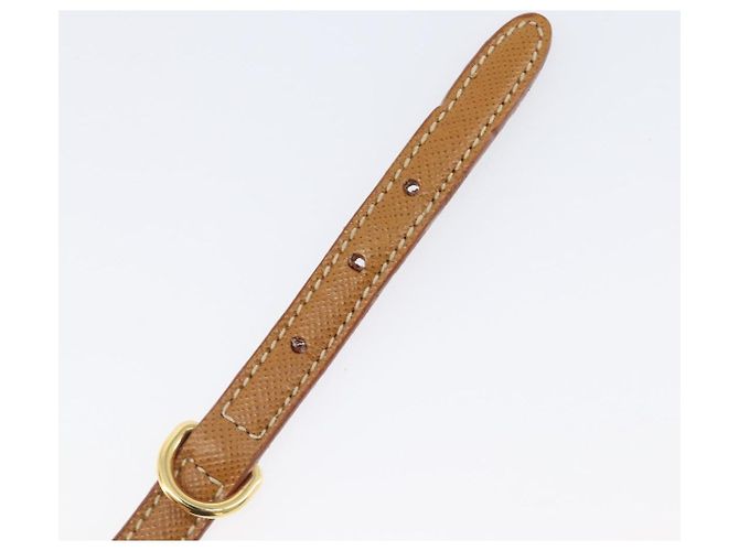 Bracciale PRADA in pelle marrone tono oro Auth ar14250V - vista 9
