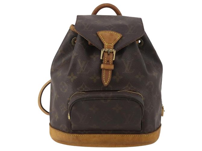 Zaino LOUIS VUITTON Monogram Montsouris PM M51137 LV Auth 202806 Monogramma - vista 13