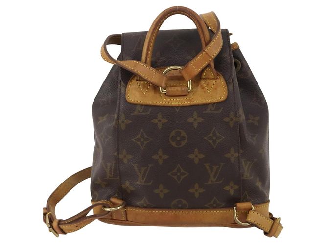 Zaino LOUIS VUITTON Monogram Montsouris PM M51137 LV Auth 202806 Monogramma - vista 2