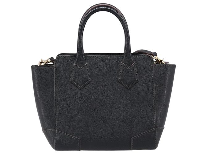 Borsa a mano Vivienne Westwood in pelle 2way Nero Oro Auth LN142A D'oro - vista 2