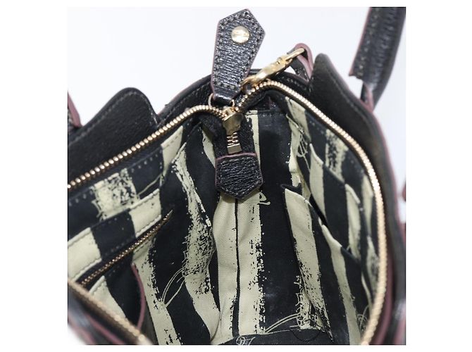 Borsa a mano Vivienne Westwood in pelle 2way Nero Oro Auth LN142A D'oro - vista 23