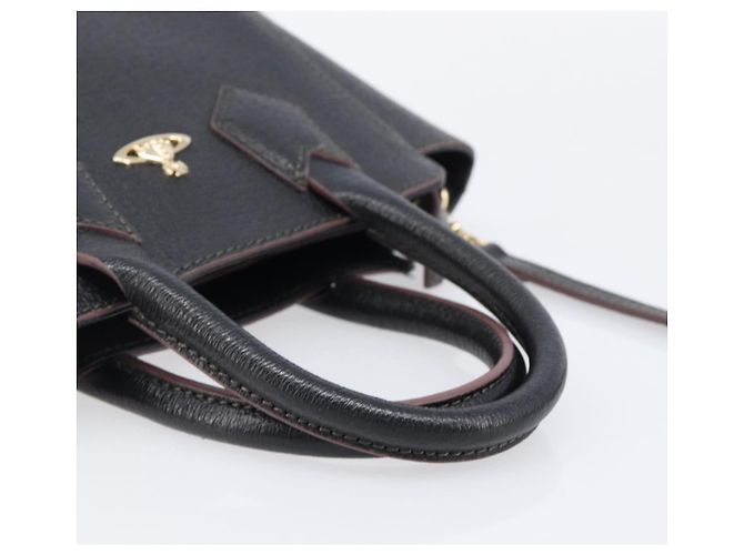 Borsa a mano Vivienne Westwood in pelle 2way Nero Oro Auth LN142A D'oro - vista 7