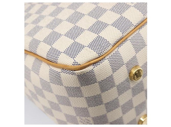 Borsa Tote LOUIS VUITTON Damier Azur Figueri GM N41175 LV Auth ki6824V - vista 10