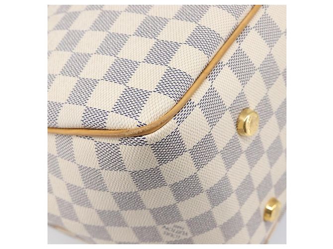 Borsa Tote LOUIS VUITTON Damier Azur Figueri GM N41175 LV Auth ki6824V - vista 16