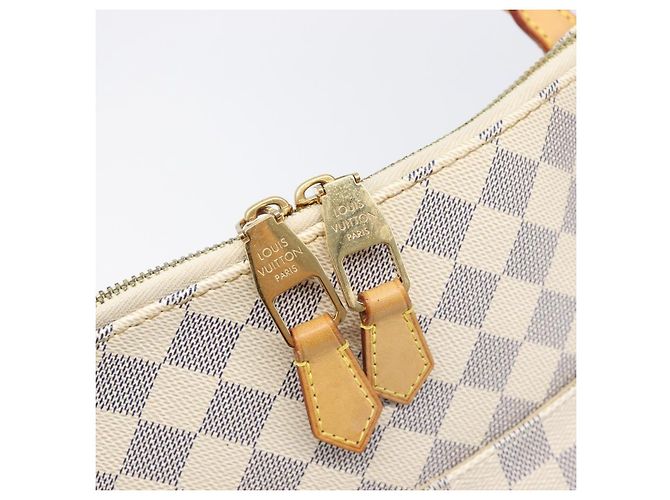 Borsa Tote LOUIS VUITTON Damier Azur Figueri GM N41175 LV Auth ki6824V - vista 19
