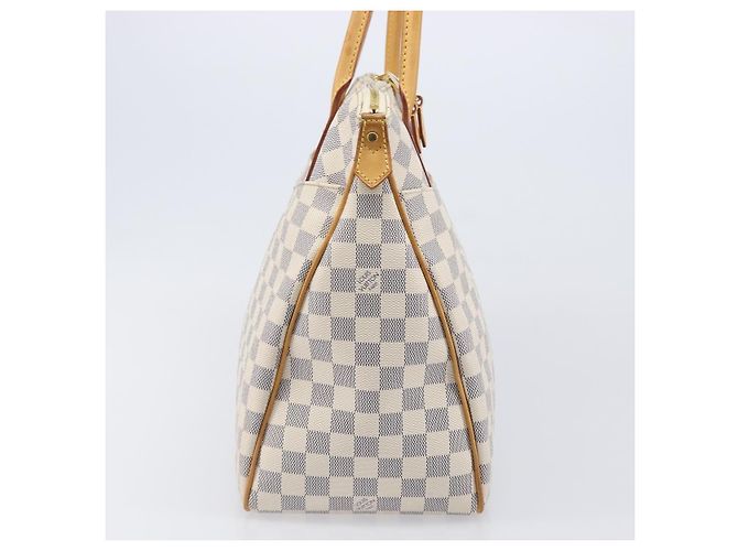 Borsa Tote LOUIS VUITTON Damier Azur Figueri GM N41175 LV Auth ki6824V - vista 4