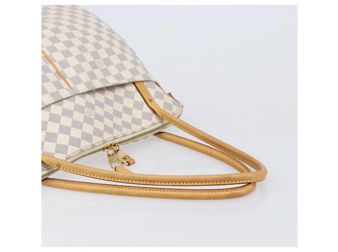 Borsa Tote LOUIS VUITTON Damier Azur Figueri GM N41175 LV Auth ki6824V - vista 7