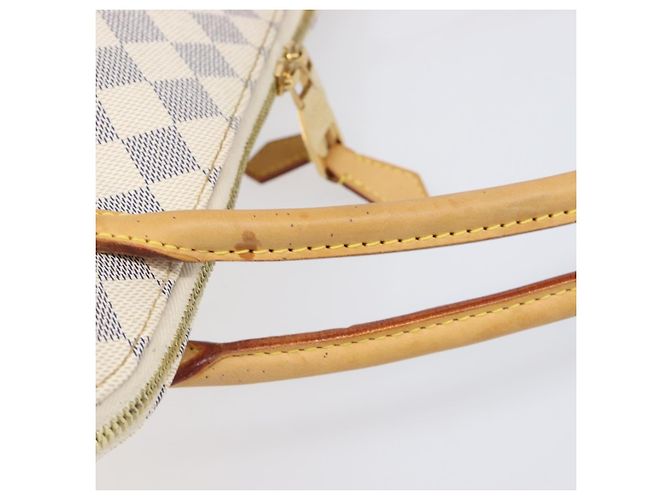 Borsa Tote LOUIS VUITTON Damier Azur Figueri GM N41175 LV Auth ki6824V - vista 8