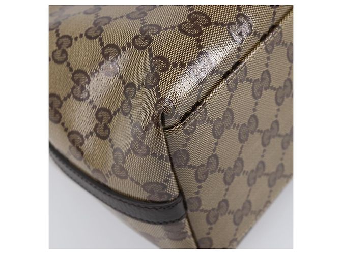 Borsa a tracolla GUCCI GG crystal Coated Canvas Beige Gold 419689 Auth ki6829V D'oro - vista 16
