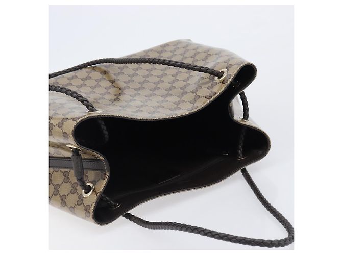 Borsa a tracolla GUCCI GG crystal Coated Canvas Beige Gold 419689 Auth ki6829V D'oro - vista 6