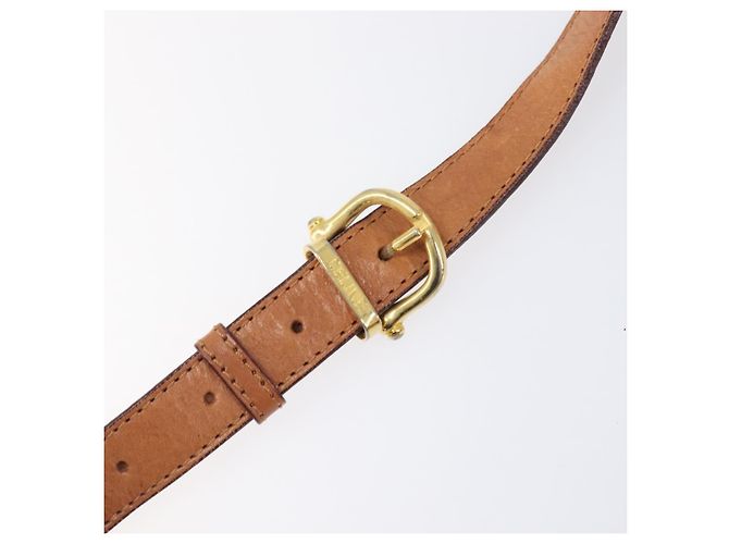 16 Céline CELINE Macadam Canvas Schultertasche PVC Beige Gold Auth 201484A Golden - Ansicht 10