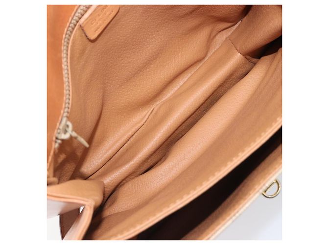 16 Céline CELINE Macadam Canvas Schultertasche PVC Beige Gold Auth 201484A Golden - Ansicht 11