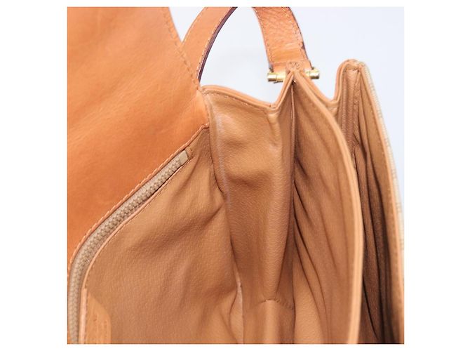 16 Céline CELINE Macadam Canvas Schultertasche PVC Beige Gold Auth 201484A Golden - Ansicht 23