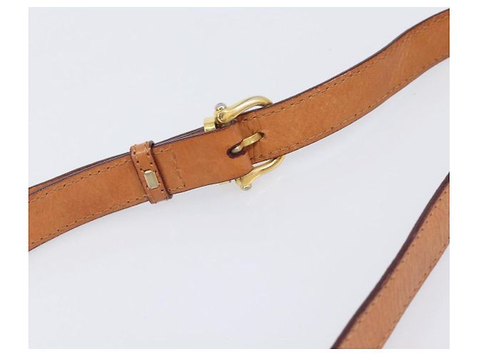 16 Céline CELINE Macadam Canvas Schultertasche PVC Beige Gold Auth 201484A Golden - Ansicht 8