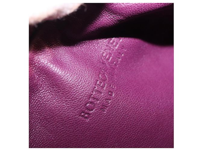 Borsa a mano BOTTEGA VENETA Jody Mini in shearling Viola Oro Auth 203692M D'oro Porpora - vista 18