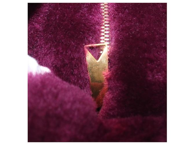 Borsa a mano BOTTEGA VENETA Jody Mini in shearling Viola Oro Auth 203692M D'oro Porpora - vista 9