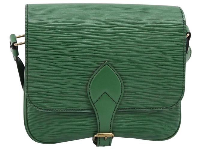 LOUIS VUITTON Bolso de hombro Epi Cartouchiere MM Verde M52244 LV Auth 205149V - vista 13
