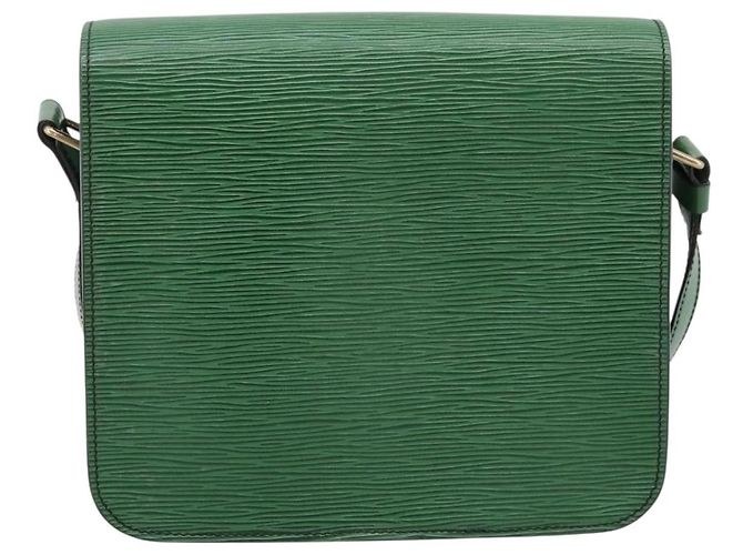 LOUIS VUITTON Bolso de hombro Epi Cartouchiere MM Verde M52244 LV Auth 205149V - vista 2