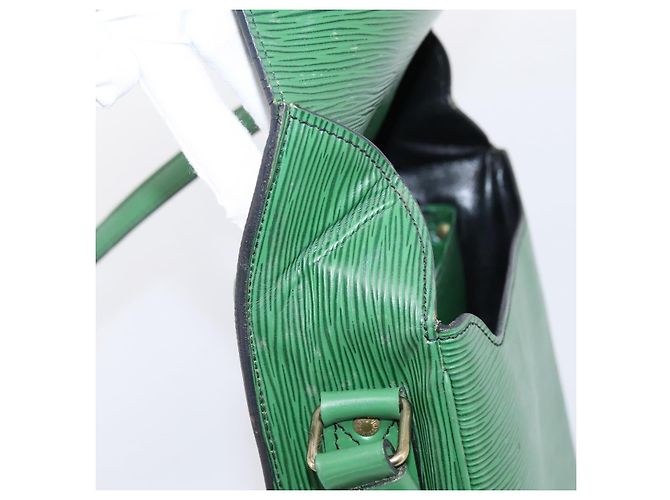 LOUIS VUITTON Bolso de hombro Epi Cartouchiere MM Verde M52244 LV Auth 205149V - vista 9