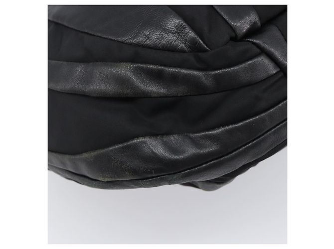 PRADA Crimson Handtasche aus Leder Schwarz Silber authentisch 204098V - Ansicht 17