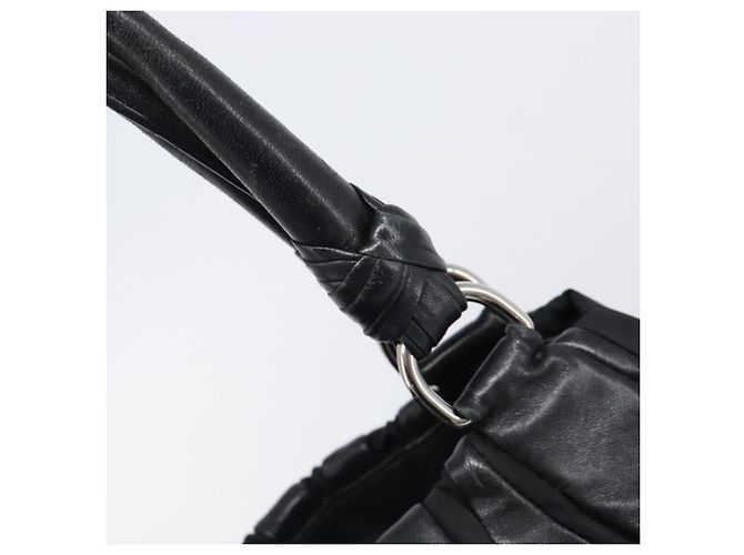 PRADA Crimson Handtasche aus Leder Schwarz Silber authentisch 204098V - Ansicht 9
