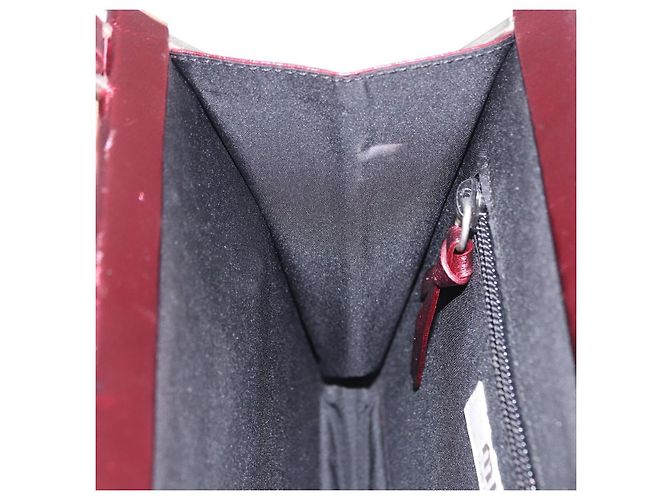 Borsa a mano Miu Miu in pelle rossa argento Auth 204327 Rosso - vista 26