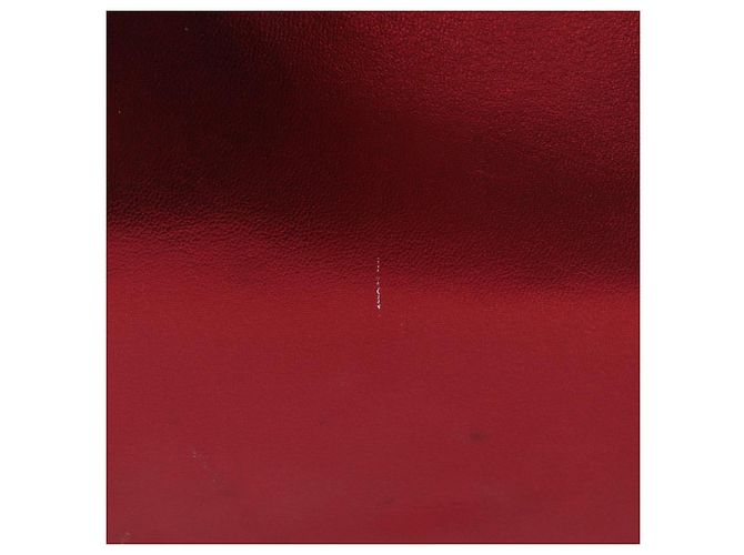Borsa a mano Miu Miu in pelle rossa argento Auth 204327 Rosso - vista 4