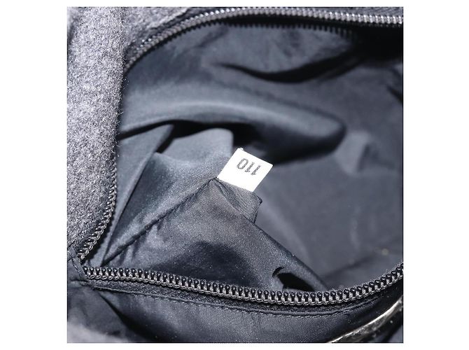 Bolsa Miu Miu em feltro cinza Auth 205081 Marrom - vista 12