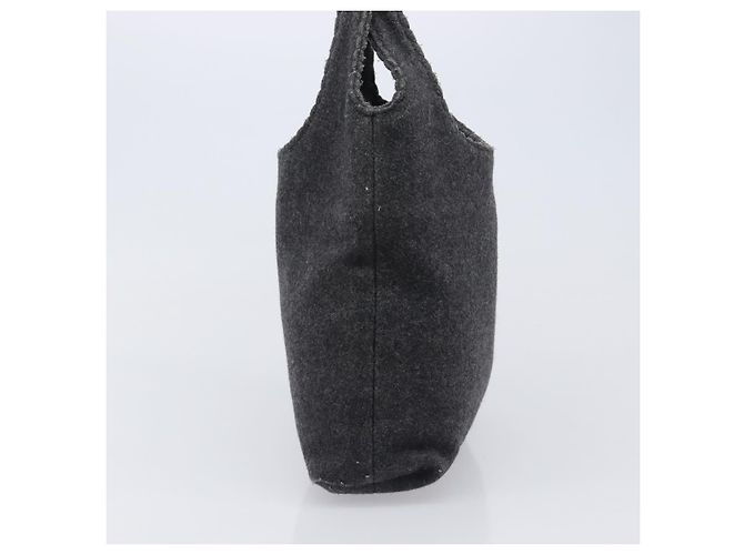 Bolsa Miu Miu em feltro cinza Auth 205081 Marrom - vista 3
