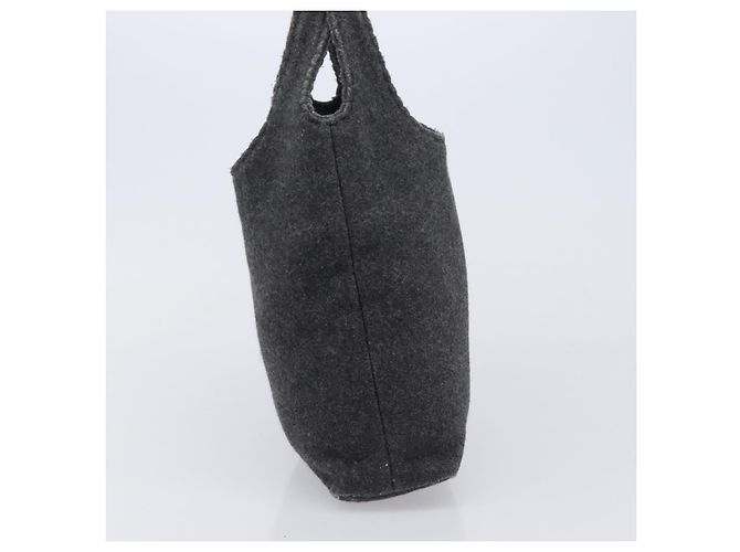 Bolsa Miu Miu em feltro cinza Auth 205081 Marrom - vista 4