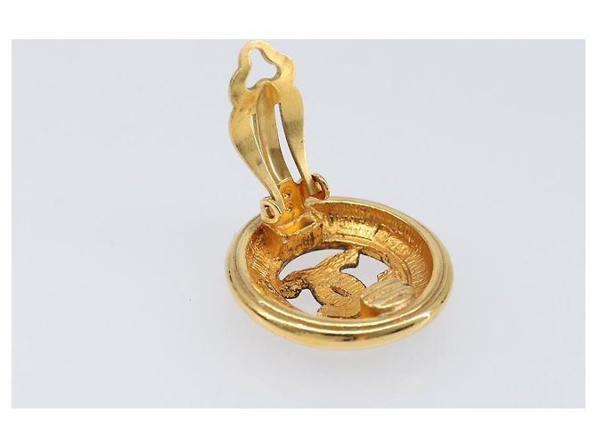 CHANEL Ohrringe Metall Goldfarben CC Auth 204143V - Ansicht 10