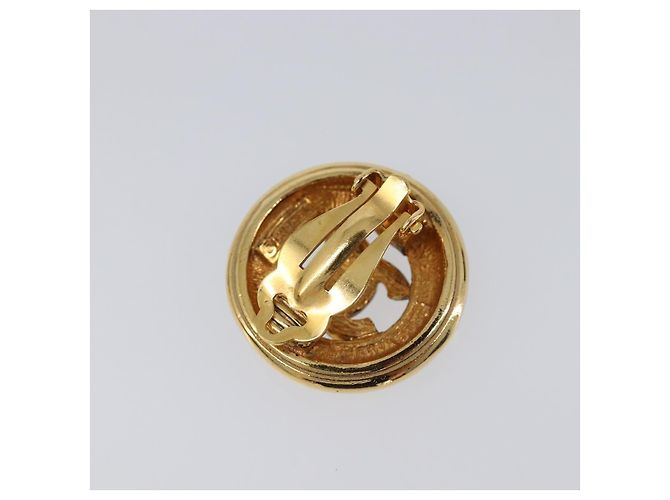 CHANEL Ohrringe Metall Goldfarben CC Auth 204143V - Ansicht 3