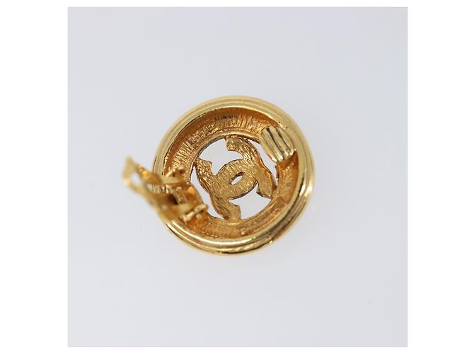 CHANEL Ohrringe Metall Goldfarben CC Auth 204143V - Ansicht 6