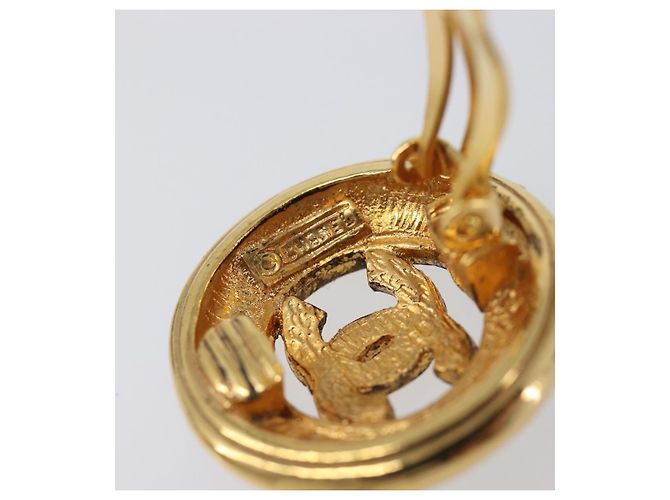 CHANEL Ohrringe Metall Goldfarben CC Auth 204143V - Ansicht 7