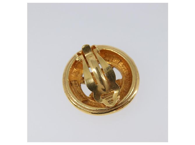 CHANEL Ohrringe Metall Goldfarben CC Auth 204143V - Ansicht 9