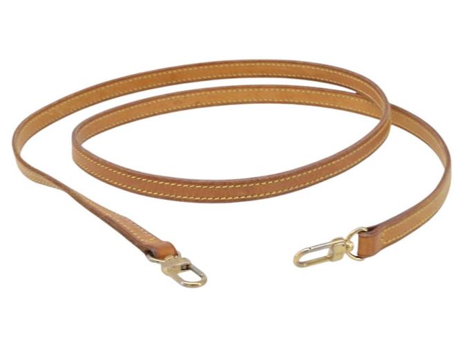 LOUIS VUITTON Nume leather Shoulder Strap Leather 48"" Beige LV Auth 204022V - vista 2