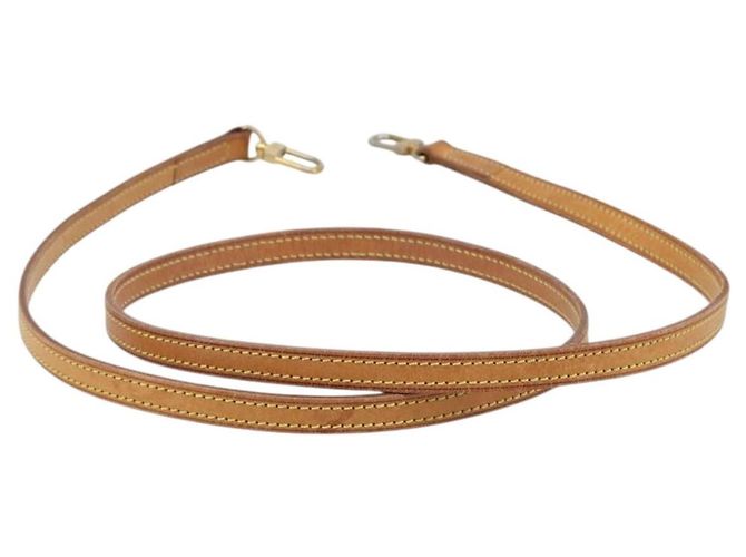 LOUIS VUITTON Nume leather Shoulder Strap Leather 48"" Beige LV Auth 204022V - vista 3