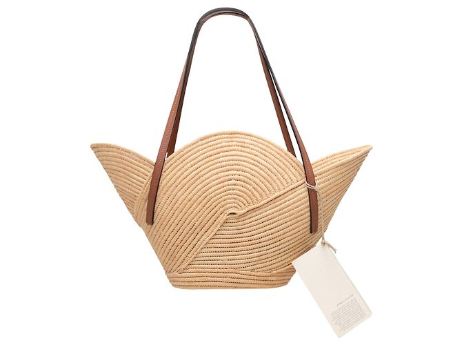 Loewe Petal Shopper aus Raffia Tan Kamel - Ansicht 3