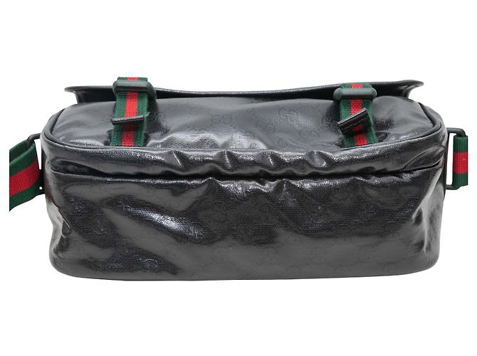 Bolsa Messenger Gucci Imprime com fivela dupla preta Preto - vista 5