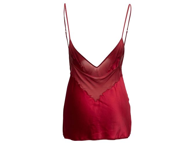 Red Prada Satin Cami Top Size US S - view 3