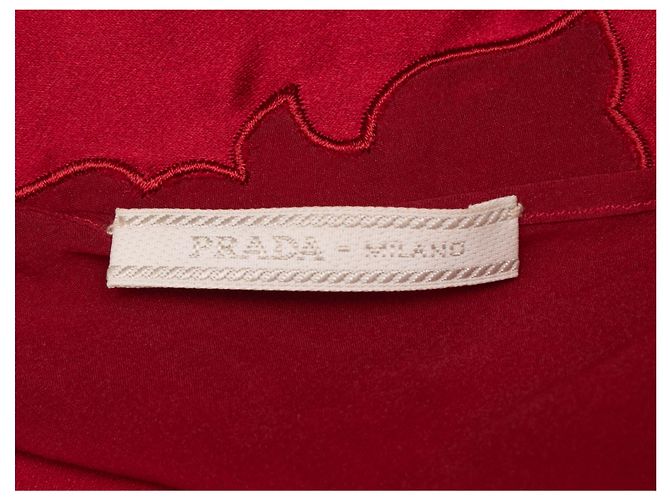 Red Prada Satin Cami Top Size US S - view 4