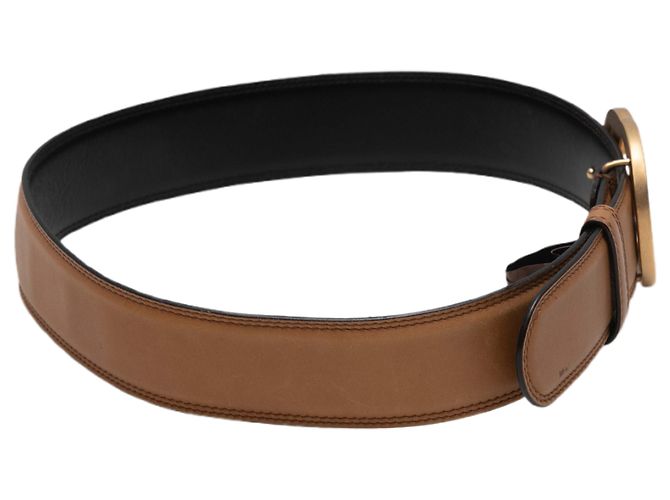 Gucci Interlocking GG Ledergürtel braun Größe US XS - Ansicht 2