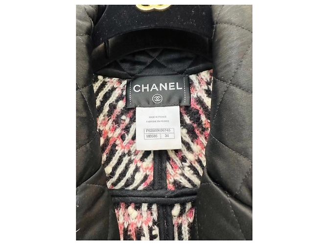 Chanel Tweed Mantel Mehrfarben - Ansicht 2