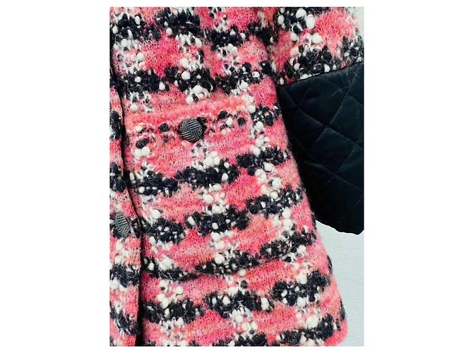 Chanel Tweed Mantel Mehrfarben - Ansicht 5