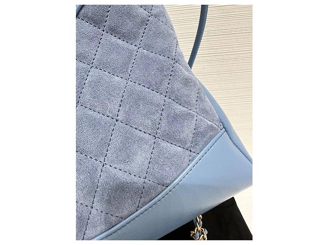 Chanel 31 Handtasche Navy Wildleder Mehrfarben - Ansicht 4