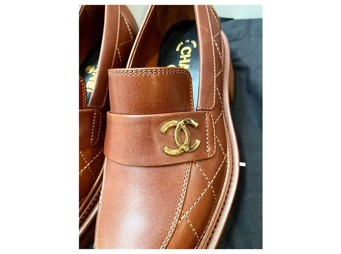 Chanel Ballerine in Pelle Marrone Taglia 35.5 Multicolore - vista 3