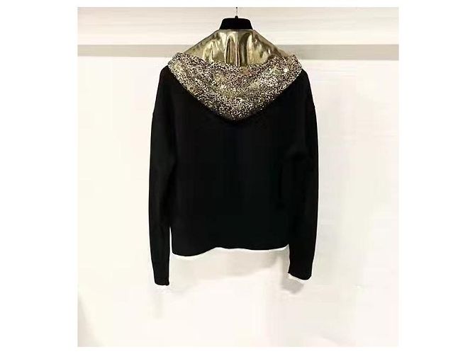 Pull Chanel en coton avec sequins Taille 38 Multicolore - vue 2