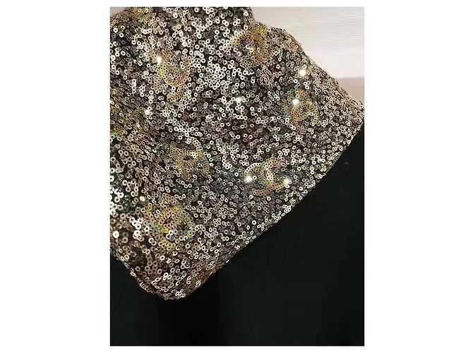 Pull Chanel en coton avec sequins Taille 38 Multicolore - vue 3