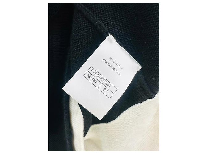 Pull Chanel en coton avec sequins Taille 38 Multicolore - vue 8